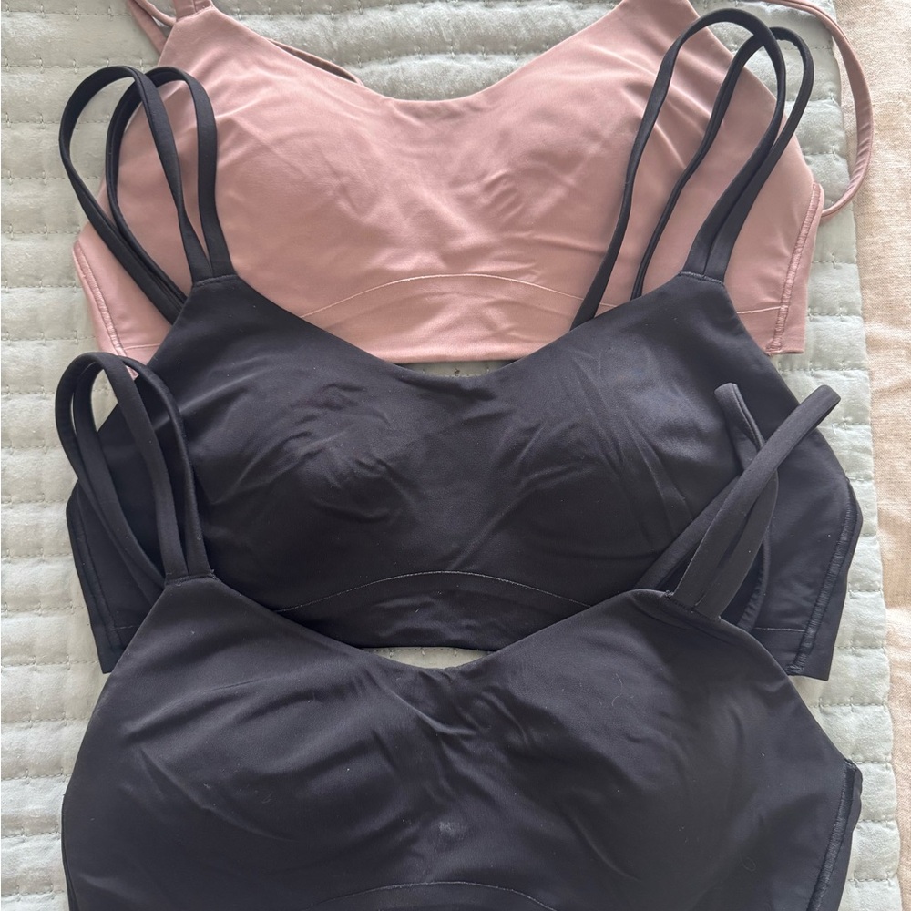 lululemon athletica Like A Cloud Bra Cup B/C size 6 - black, black and rose